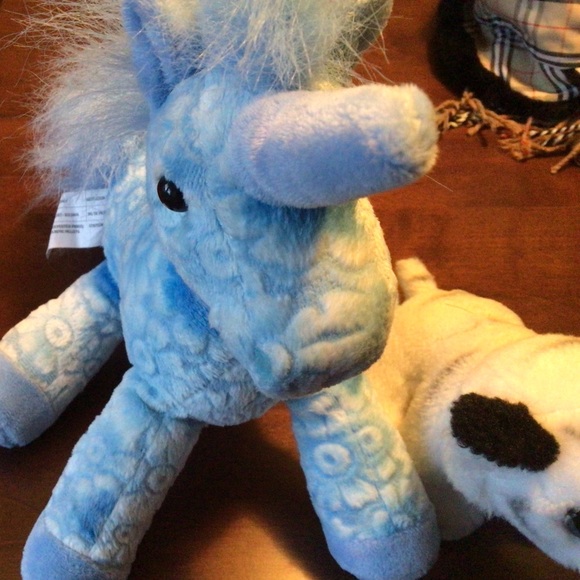 Blue Plush Unicorn Toy - Picture 3 of 8
